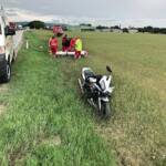 Motorradunfall auf der L159