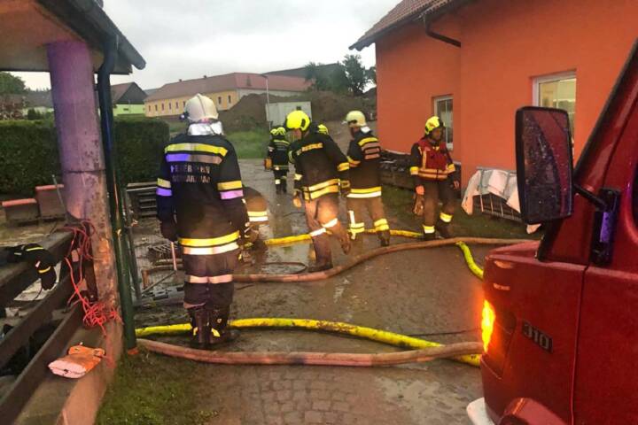 FF Schwarzenau: Neun Einsätze nach Unwettern