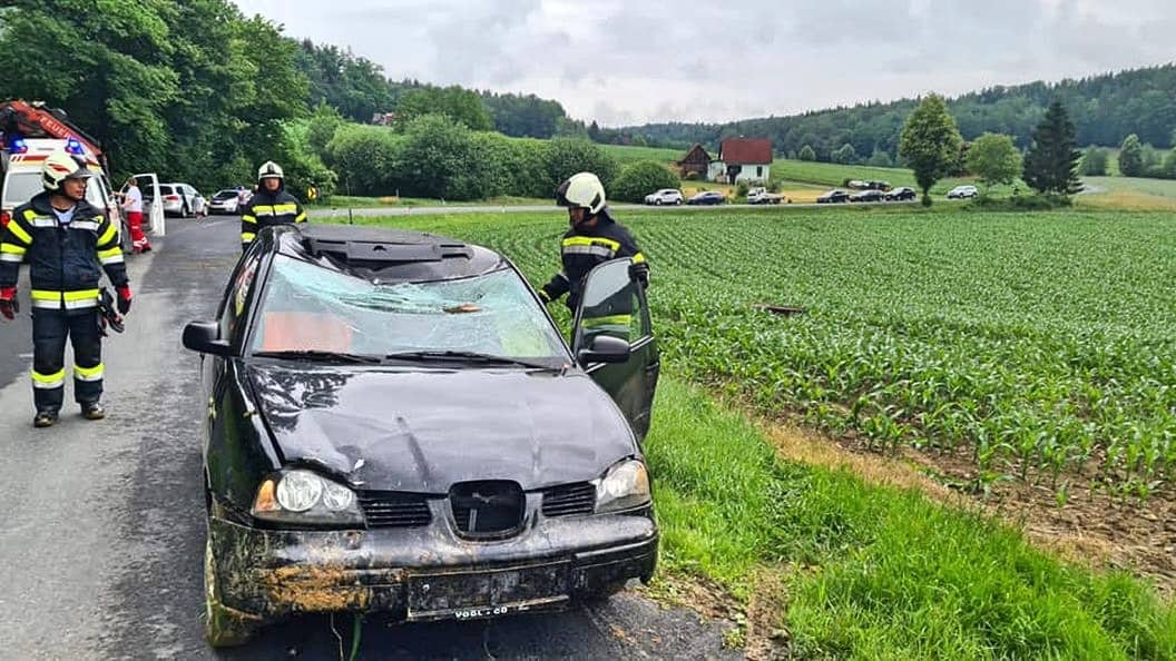 BFV Deutschlandsberg: Verkehrsunfall in Groß St. Florian