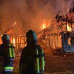 Brand eines Holzblockhauses in St. Stefan