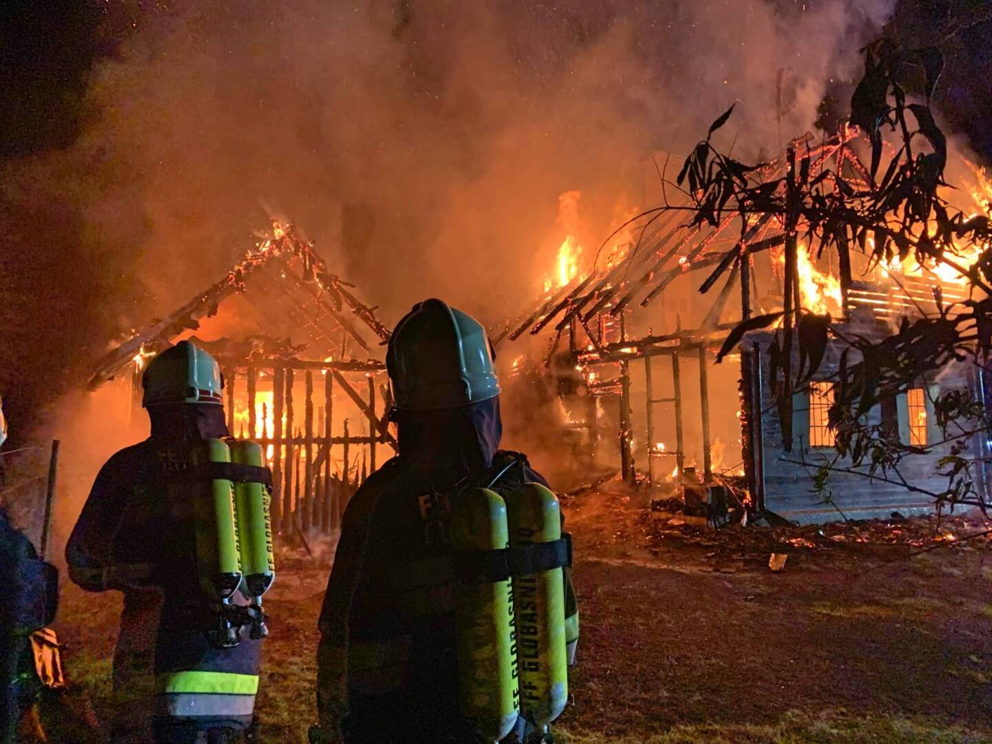 BFKdo Völkermarkt: Brand eines Holzblockhauses in St. Stefan