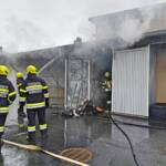 Garagenbrand in Untergrossau - Ortsteil Hart-Berg