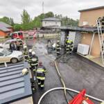 Garagenbrand in Untergrossau - Ortsteil Hart-Berg