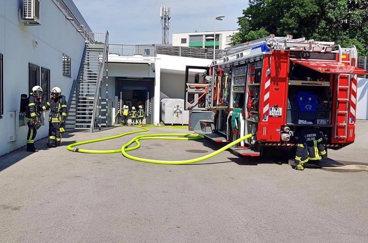 FF Klosterneuburg: Brand in einem Supermarkt