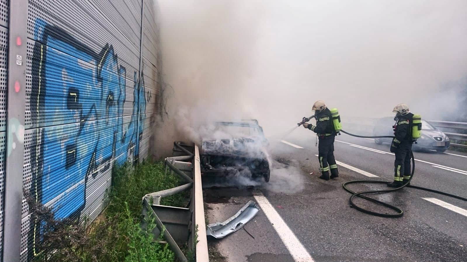 BF Wien: Auffahrunfall auf der A4