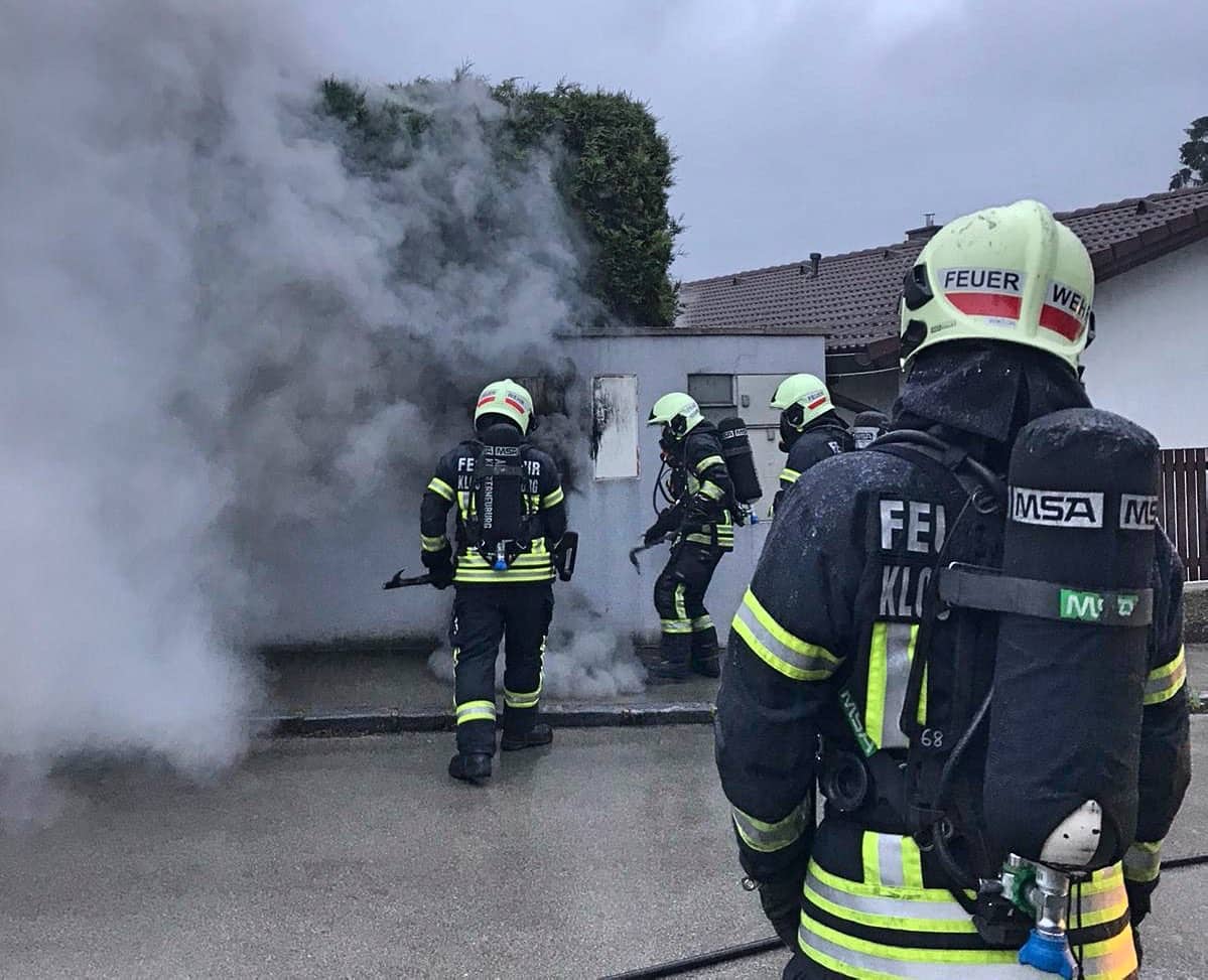FF Klosterneuburg: Brand eines Verteilerkastens