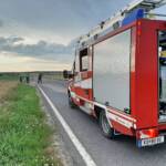 Beseitigung einer Ölspur auf der B19