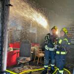 Brand im Garagentrakt eines Gewerbebetriebs