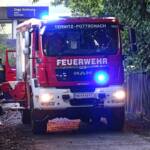 Brand beim Bahnhof Pottschach