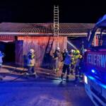 Brand in Pferdestall