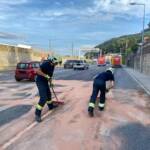 Ölspur auf der B14 Wienerstraße