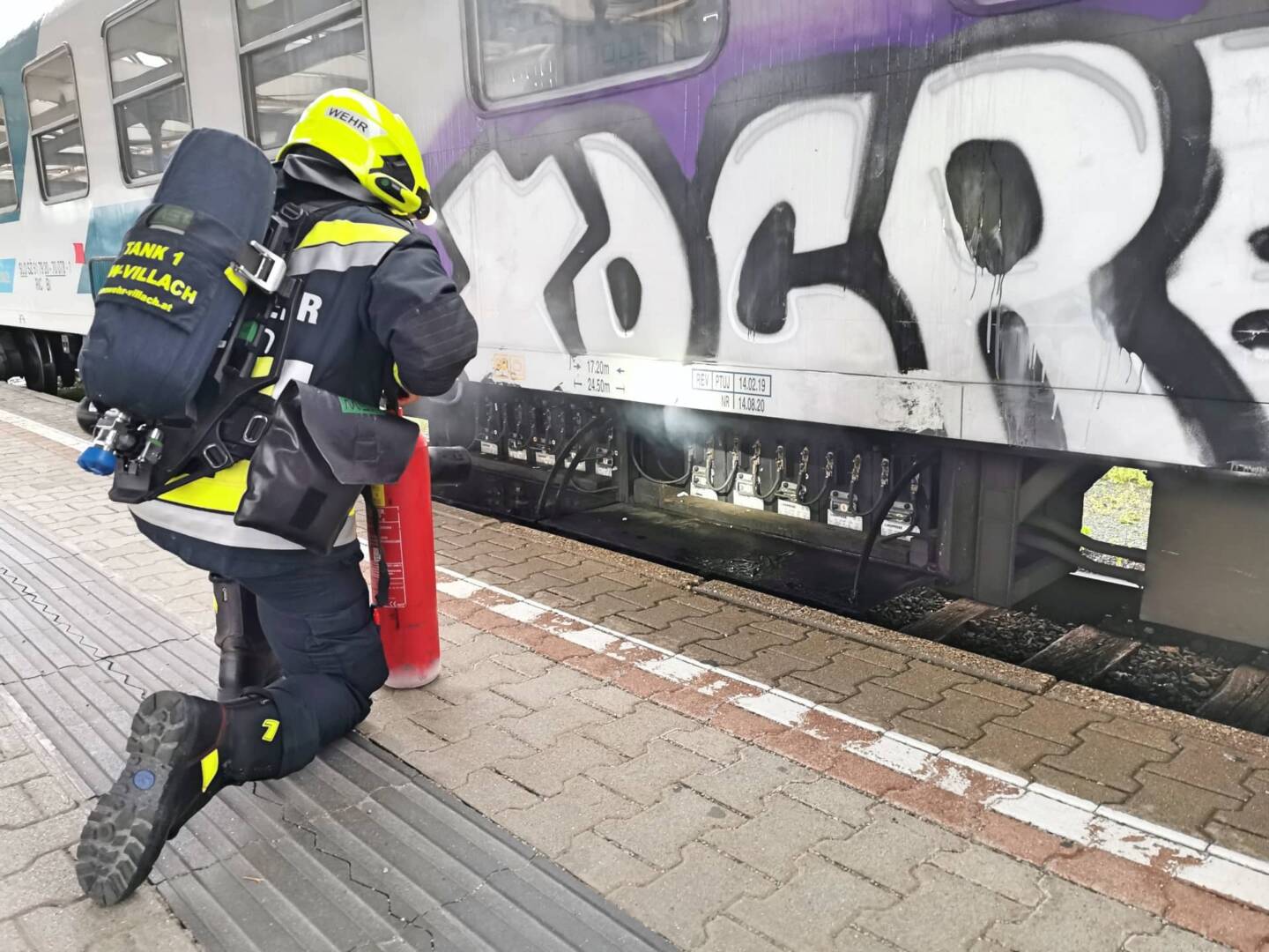 HFW Villach: Waggonbrand am Hauptbahnhof verhindert