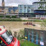 HFW Villach: Sicherungseinsatz Hochwasser auf der Drau