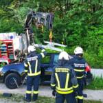 FF Bad Ischl: Fahrzeugbergung in Bad Ischl