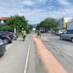 2 Kilometer lange Ölspur