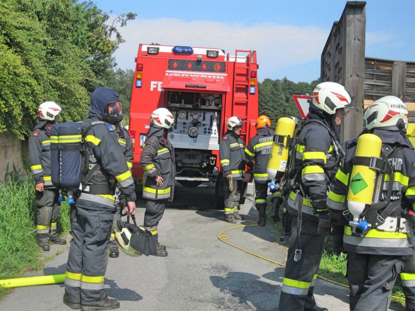 BFV Deutschlandsberg: Kellerbrand in Kresbach