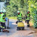 Mehrere Kilometer lange Ölspur