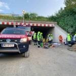 Spektakuläre Alarmübung im Baustellenbereich auf der S6