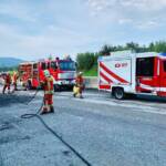 Spektakuläre Alarmübung im Baustellenbereich auf der S6