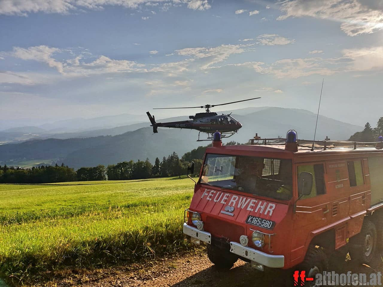 FF Althofen: Beginnender Waldbrand am Pleschutz