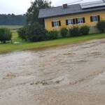 Unwettereinsätze, Hangrutschung, PKW Bergung
