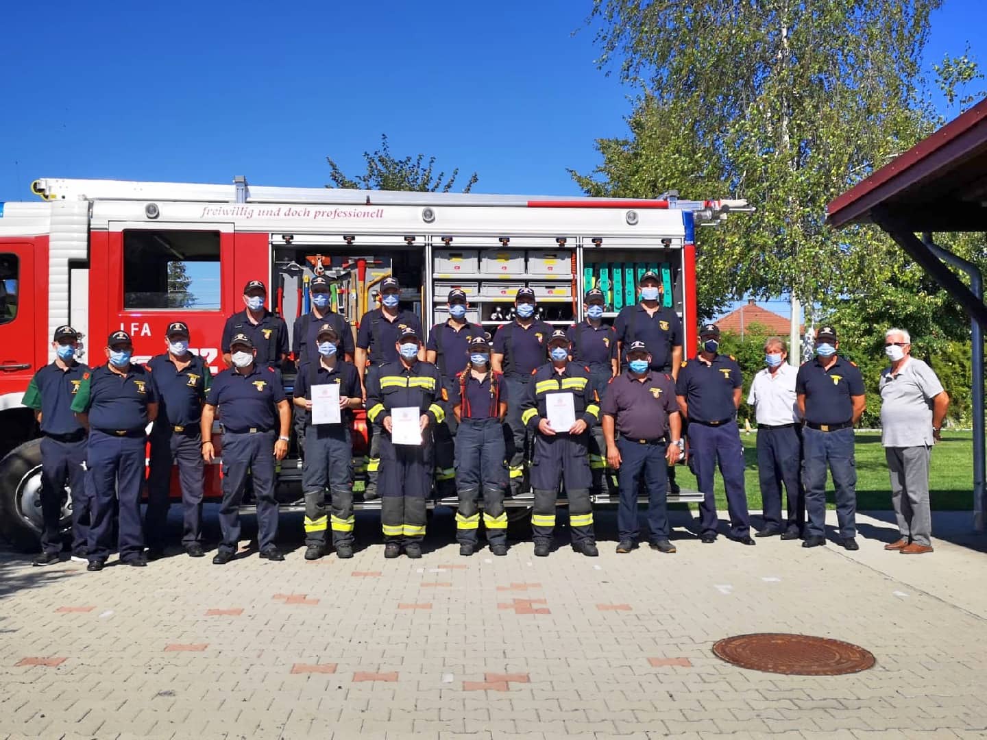 FF Unterwaltersdorf: Ausbildungsprüfung Atemschutz