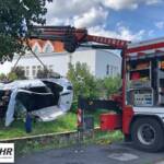 Schwerer Verkehrsunfall fordert zwei verletzte Personen