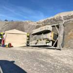 Absturz einer Baumaschine