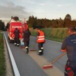 FF Andorf: Kilometerlange Ölspur – Andorfer Landesstraße