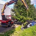Fahrzeugbergung auf der B76 Radlpass Bundesstraße