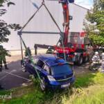 Fahrzeugbergung auf der B76 Radlpass Bundesstraße