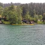 Brand einer Badehütte nach Blitzschlag