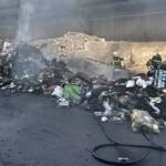 Brand eines Restmüllhaufens in Lannach