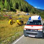 Motorradunfall auf der Niederalpl Landesstraße