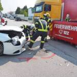 Verkehrsunfall zwischen zwei PKW