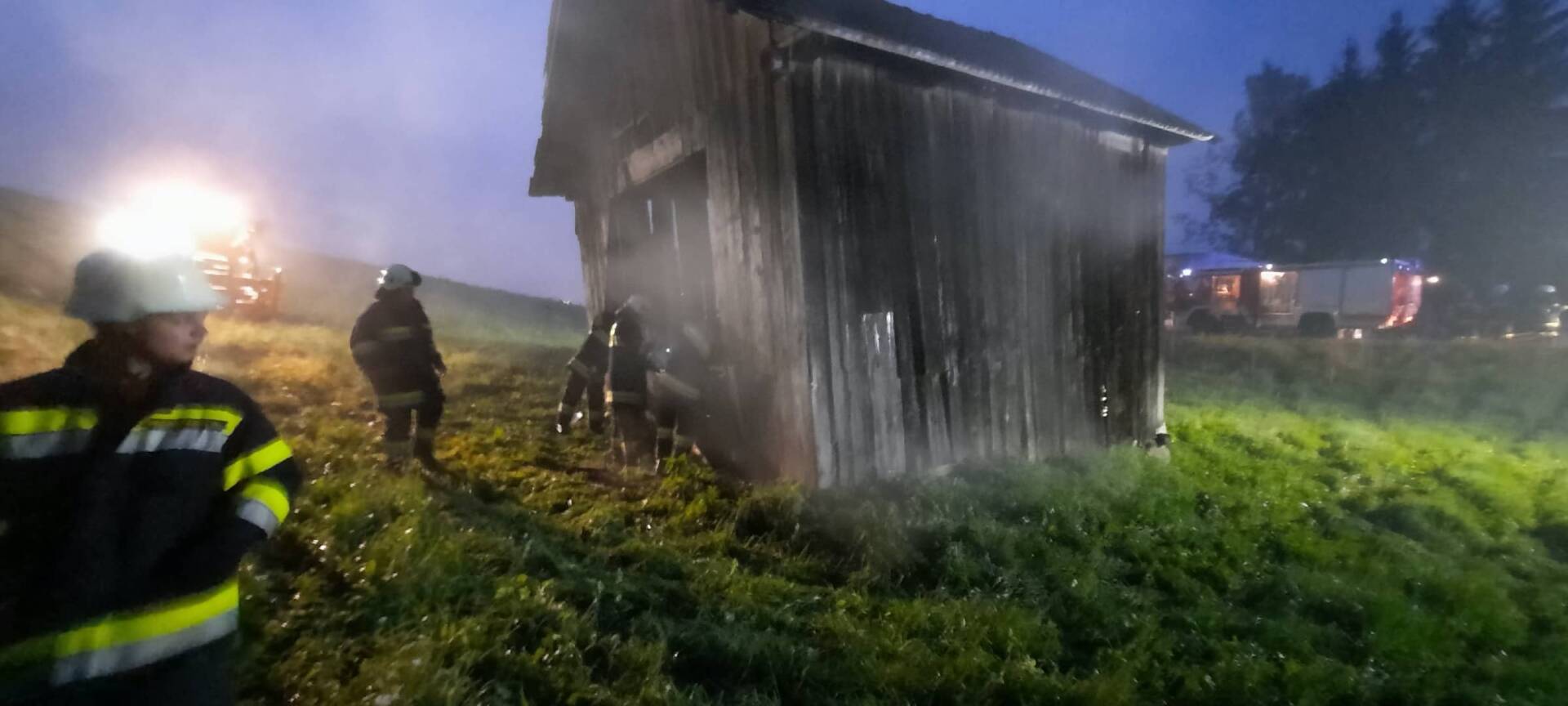 FF Hauzendorf: Schuppenbrand in Hauzendorf