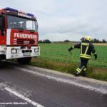 Milchsammelwagen aus Feld geborgen