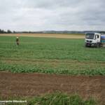 Milchsammelwagen aus Feld geborgen