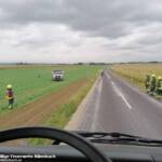 Milchsammelwagen aus Feld geborgen