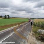 Milchsammelwagen aus Feld geborgen