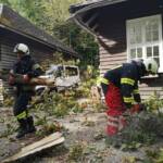 Sturmschäden in Mitterweissenbach und Bad Ischl
