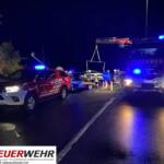 Nächtliche Fahrzeugbergung auf der B61