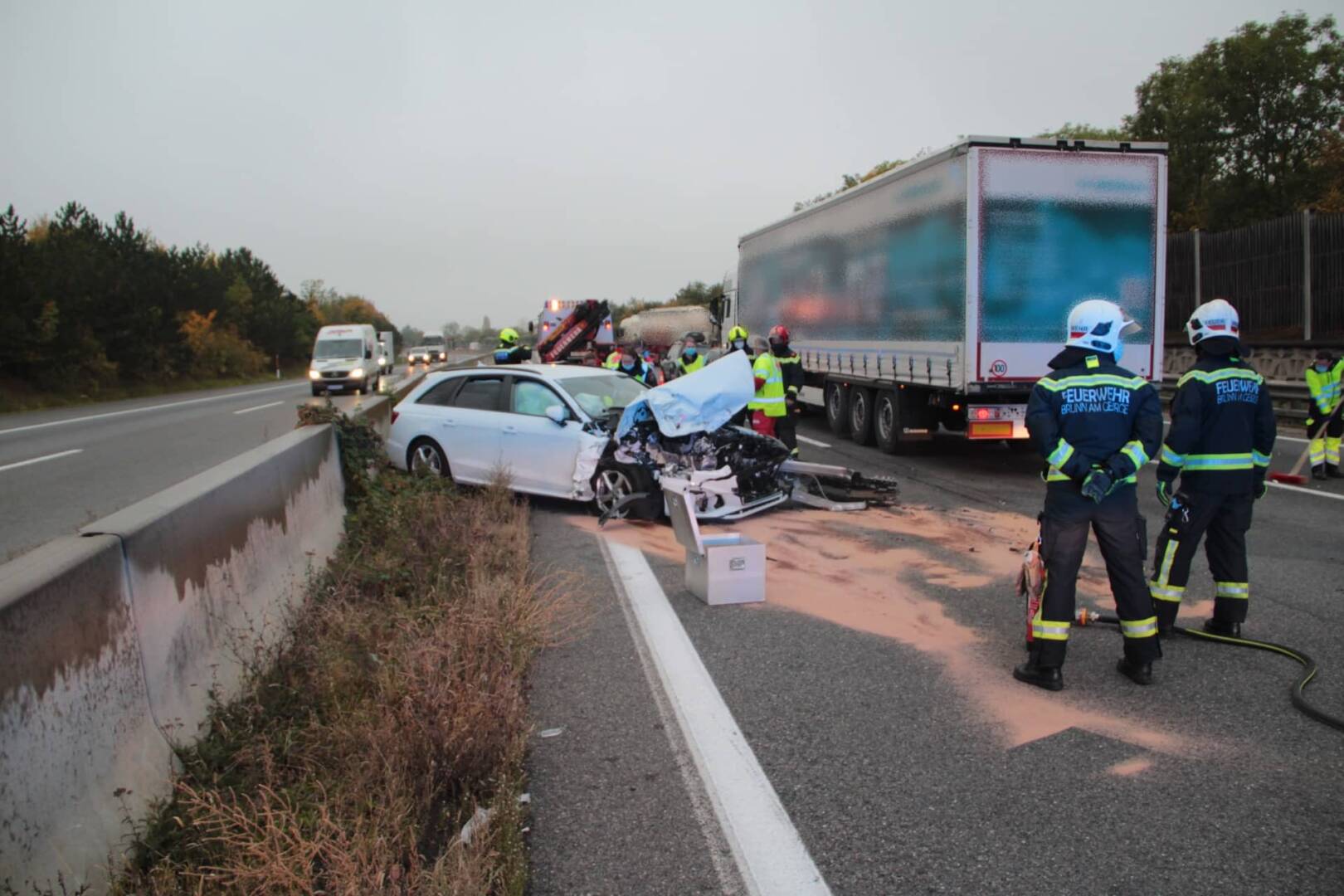 FF Brunn am Gebirge: Menschenrettung im Frühverkehr