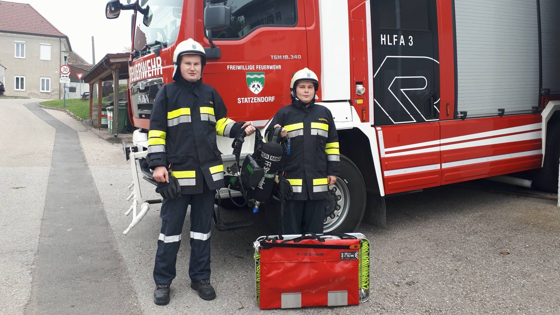 FF Statzendorf: Zwei neue Atemschutzgeräteträger