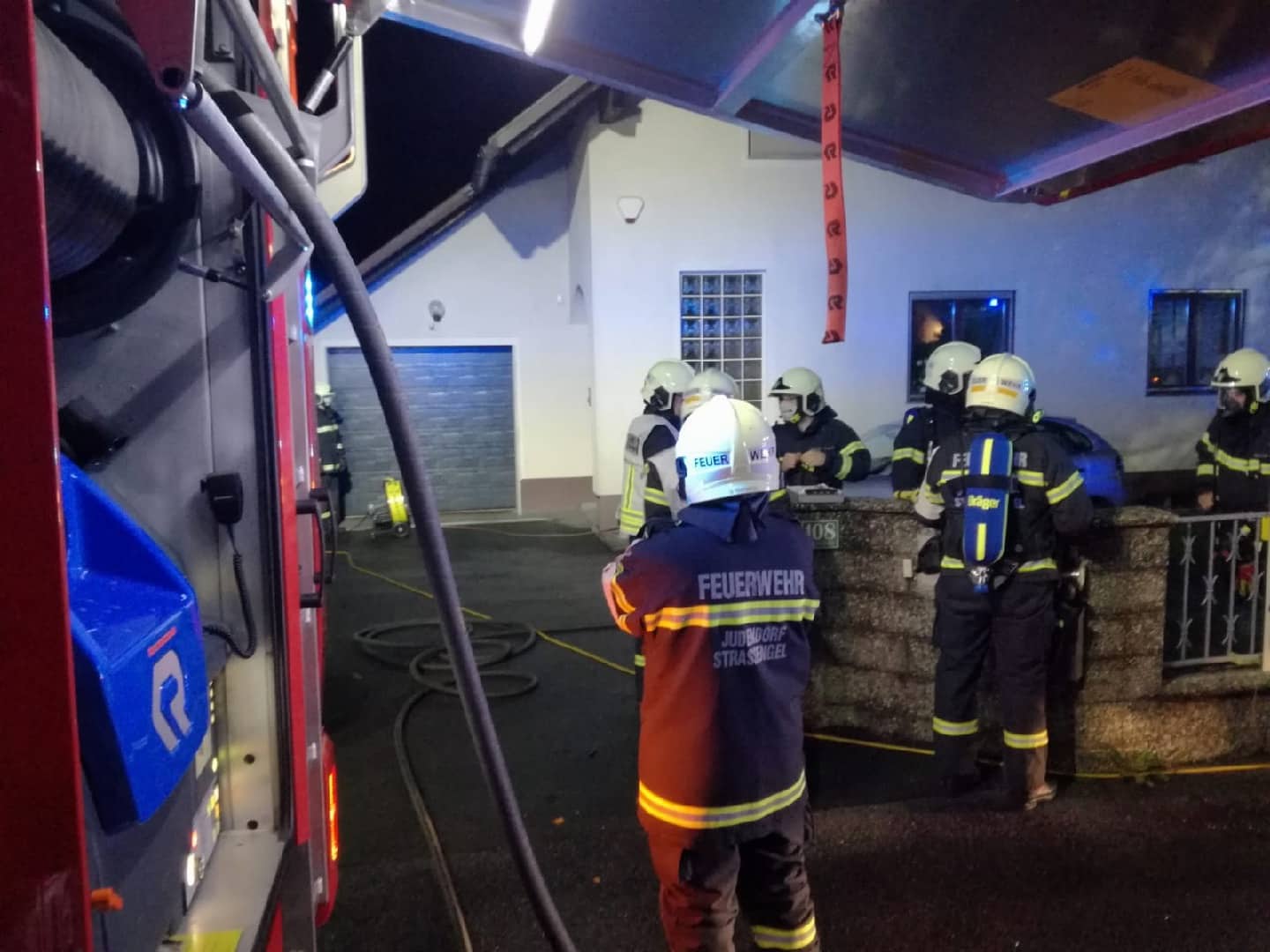 FF Judendorf-Straßengel: Kellerbrand in Gratwein-Straßengel