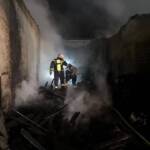 Vollbrand einer Lagerhalle