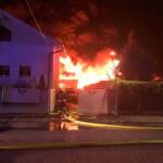 Vollbrand einer Lagerhalle