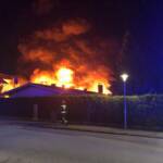 Vollbrand einer Lagerhalle
