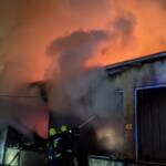 Vollbrand einer Lagerhalle