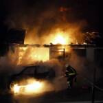 Brand einer Garage in Wolfing